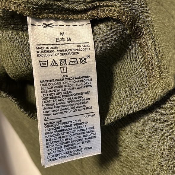 Gap olive green blouse | Med - Picture 5 of 6